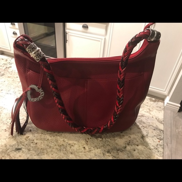 Brighton Bags Brighton Barbados Ziptop Hobo Purse Red Poshmark